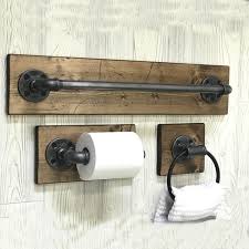 1 soap dispenser, 1 toothbrush holder, 2 apothecary jars, 1 soap dish, 1 metal wire basket.use the set in your powder room, bathroom vanity top,makeup table, or in kitchen etc.perfect for wedding, housewarming/new home gift. Wholesale Industrial Pipe Bathroom Hardware Fixture Set By Pipe Decor Robe Hook Towel Bar And Toilet Paper Holder B801100 Buy Full Bathroom Accessories Bath Robe Hook Toilet Paper Holder Black Product On Alibaba Com