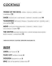 Koh samui's first day spa. Slc Eatery Menu Slc Menu
