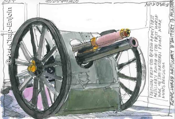 104-3137 – Royal horse artillery “E” battery 13 pounder field gun – Art-Chap-Enjoin