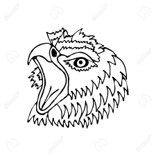 Hand Zeichnen Kopf Schreiend Habicht Kann Fur Logos Symbole Plakate Druck Auf Textilien Verwendet Werden Lizenzfrei Nutzbare Vektorgrafiken Clip Arts Illustrationen Image 47047803