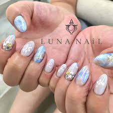 夏色タイダイネイル Luna Nailルナネイルのネイルデザイン