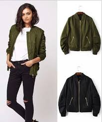 Green Bomber Jacket For Women Kadininmodasi Org In 2020 Bomber Jacket Women Army Green Bomber Jacket Summer Jackets Women