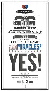  A Buddy Of Mine Made This Miracle On Ice Typography Poster Hockey Quotes Usa Hockey Believe In Miracles