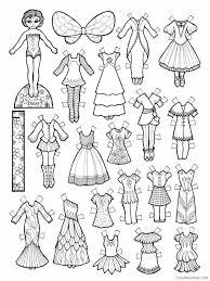 Minnie mouse paper doll colorforms set/unopened box #803. Paper Dolls Coloring Pages For Girls Paper Dolls 19 Printable 2021 0973 Coloring4free Coloring4free Com