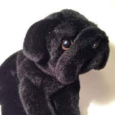 Animal Alley Plush Black Pug 13 Realistic Purebred Puppy Dog Cute Toys R Us Dogs And Puppies Black Pug Puppies
