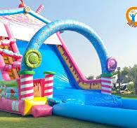 WS022 31ft Tall Candy Land Inflatable Water Slide with Pool ...