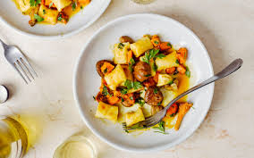 Seasonal recipes eat with the seasons, both in style and flavors, and make the most of seasonal Potato Gnocchi With Wild Mushrooms Pumpkin And Chestnuts Recipe