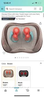 Buy Homedics Rechargeable Shiatsu Heated Massage Pillow | Massage Chairs,  Mats And Cushions | Argos