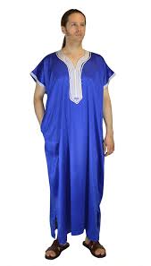 I foolishly forgot to pack any maxi skirts for this trip to morocco, but the great thing about the low cost of fabric is that i was able to use the leftover material from the kaftan above as a sarong. Moroccan Men Dress Jellaba Djellaba Blue At Amazon Men S Clothing Store Other Products