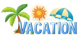 Vector summer illustration with colorful beach ball on underwater blue ocean background realistic summer vacation holiday design for banner flyer invitation brochure poster or greeting card. Vacation Clipart Word 25 Free Clip Art Clip Art Vacation Images