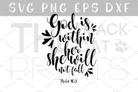 Download Psalm 46 5 Svg Bible Verse Svg Dxf Pre Designed Illustrator Graphics Creative Market