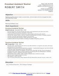 Check spelling or type a new query. Preschool Assistant Teacher Resume Samples Qwikresume