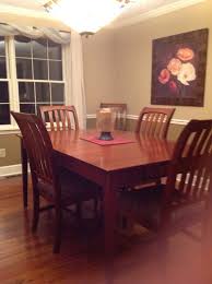 You can either remove the existing fabric from the cushion or leave it on. Refinish Dining Room Furniture