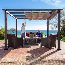 If you have a pergola but wish your patio had more protection from the sun, this is easy to accomplish, particularly because you already have the framework necessary. Paragon Modena Aluminum Pergola Costco