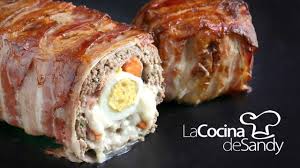 Pan De Carne Con Bacon Mozzarella Zanahoria Y Huevo En Recetas Faciles Pastel De Carne Con Tocino Arrollado De Carne Picada Recetas Con Carne Picada