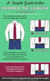 Tie Length Guide Learn Proper Placement To Get The Correct