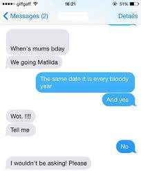 In the film, katie and her brother harry visit theiruncle. 14 Texts You Only Get From Your Brother
