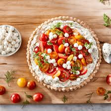 Tomato Tart Recipe With Herbed Ricotta Saputo Cheese Recipe In 2020 Tomato Tart Vegetable Recipes Tomato Tart Recipe
