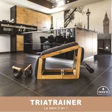 Le Triatrainer Le Banc D Abdos 3 En 1 Au Design Minimaliste Et Fonctionnel Polyvalent Il Allie Elegance Et Ro Home Gym Design Workout Room Home At Home Gym