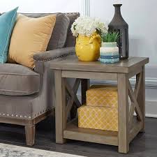 Home Styles Mountain Lodge Brown Wood End Table Lowes Com In 2020 End Tables End Tables For Sale Wood End Tables