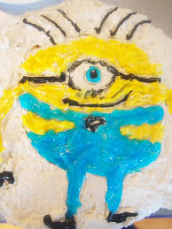 Wrap the cake layers for the minion in wilton tool for pressing stitch design into the overalls. Lemon Minion Cake Pies And Plots