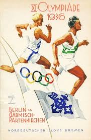 Germany olympic team walks off v. Olympic Games Berlin 1936 Olympics Graphics Olympic Games Hohlwein