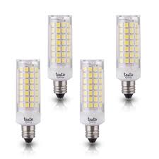 These versatile bulbs' wide beam of soft white light is great for general room, accent and landscape lighting. Tento Lighting Jd11 Mini Candelabra Base Dimmable Ceiling Fan Lighting Fixtures Halogen Led Light Bulbs Cool White 110v 4 5w 380lm 6000k 4 Pack Buy Online In Grenada At Grenada Desertcart Com Productid 58439187