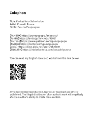 Puuzaki Puuna) Fucked Into Submission [Uncensored] - Part 1 - Share Any  Manga on MangaPark