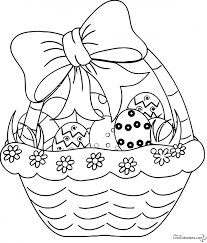 Coloriage paques lapins colorier allofamille avec lapin a dessiner a imprimer idees et panier plein oeufs paques avec xpx with oeuf de paques colorier et imprimer. Coloriage Joli Panier D Oeufs De Paques Dessin Gratuit A Imprimer