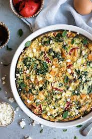 Mediterranean Sweet Potato Frittata With Zucchini Kale Roasted Peppers And Feta Recipe Frittata Recipes Mediterranean Sweet Potatoes Sweet Potato Frittata