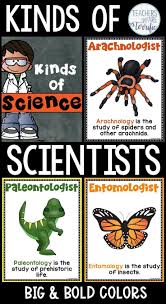 Kinds Of Scientists Posters Big And Bold Decor Science Poster Teachers Are Terrific Scientist