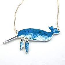 Narwhal Necklace Narwhal Jewellery Narwhal Jewelry Whale Etsy Whale Necklace Narwhal Necklace Jewelry