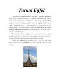Turnul eiffel este simbolul parisului. Turnul Eiffel