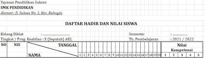 Beberapa contoh absensi / daftar hadir siswa excel yang bisa anda download contoh absensi isi yang ada pada contoh absensi dan daftara hadir siswa ini mencakup semua bulan mulai dari januari. Format Daftar Hadir Sd Smp Sma Smk 2021 2022