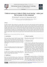 English german russian french italian. Pdf Children Customary Clothe In Malay Head Shaving Cukur Jambul Ceremony For The Communal