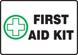 Off the shelf first aid kits usually contain basic staples that should be included in all first aid kits, however, it's important to recognise that different circumstances require different first aid kit. First Aid Kit Safety Sign Mfsd441