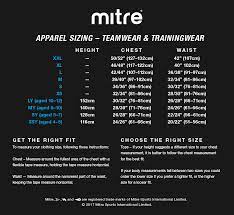 Football Kit Size Guide Junior Football Kit Size Guide Mitre Com