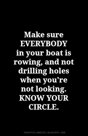 Heartfelt Quotes Make Sure Everybody In Your Boat Is Rowing And Not Drilling Holes When You Re Not Looking Know Circle Quotes Heartfelt Quotes Words Quotes