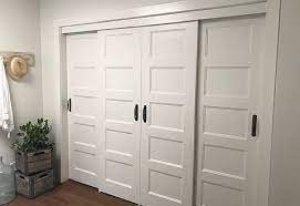 This type of closet doors is actually quite common and you probably didn't notice they're actually shutters until now. Bypass Closet Doors Interior Redoux