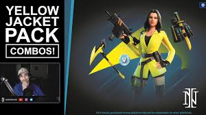 Yellowjacket is a skin from fortnite model by. Yellowjacket Pack Combos In Fortnite Youtube