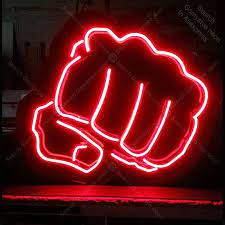 Neon Sign For Fist Red Neon Bulb Sign Handcraft Signboard Hotel Dropshipping Neon Light Bulb Sign Light Up Wall Beer Bar Lamps Neon Bulbs Tubes Aliexpress