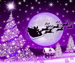 Merry Christmas Purple Christmas Purple Christmas Tree Christmas Night