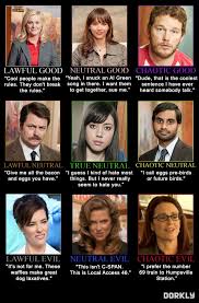 parks and recreation alignment chart dorkly post