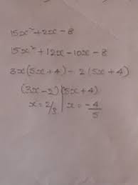 (5x2 + 2) (x + 4) ricardo is factoring the polynomial, which has four terms. How To Do This 15x 2x 8 Brainly In