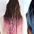 Rose Gold Pink Ombre Hair