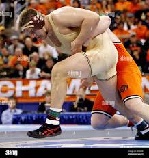 Minnesotas 285 pound Cole Konrad, front, tries to break free from Oklahoma  States Steve Mocco in the finals of the NCAA Wrestling Championships  Saturday, March 18, 2006 in Oklahoma City. Konrad won
