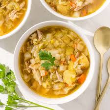 Chicken and Cabbage Soup with Ginger