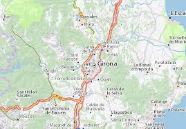 Girona is an ancient town in catalonia, spain, first inhabitated over 2,000 years ago. Michelin Landkarte Girona Stadtplan Girona Viamichelin