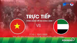 U23 Việt Nam vs U23 UAE link xem trực tiếp bóng đá VTV6