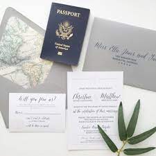 Travel Themed Wedding Invitations